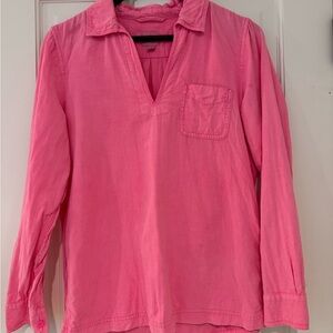 J. Crew Bright Pink Shirt